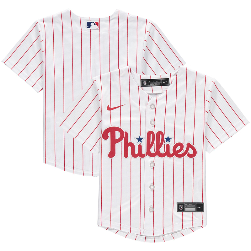 2020 MLB Preschool Philadelphia Phillies Nike White Home 2020 Replica Team Jersey 1